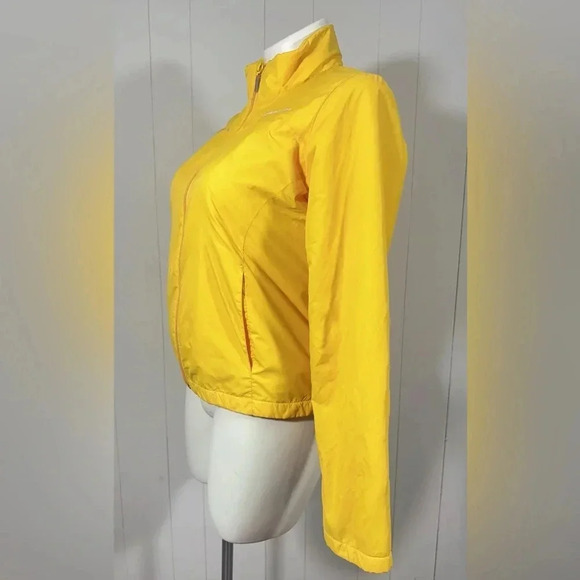 Vintage 2002 Tommy Hilfiger L Women Yellow Jacket Full Zip Windbreaker Fleece - Picture 5 of 16